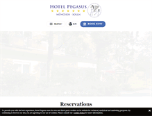 Tablet Screenshot of hotelpegasus.de
